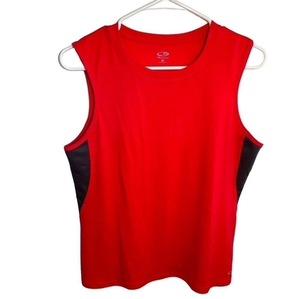 C9 Women's Size Medium Athletic Tank‎ Top Bright Pink Gray Mesh Crewneck